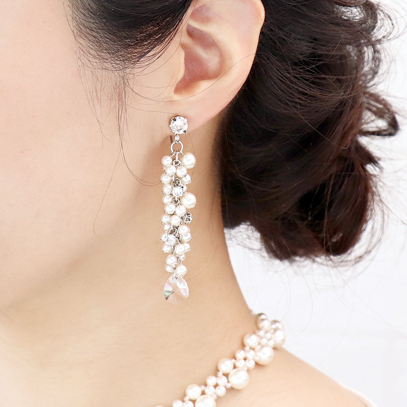 【KIWA BRIDAL】KBE-7 バンドルパール イヤーアクセサリー