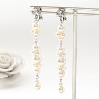 【KIWA BRIDAL】KBE-8 ラインパール イヤーアクセサリー