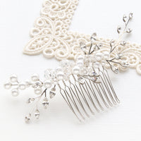 【KIWA BRIDAL】KBH-2 ビジューブランチヘアコーム(M)