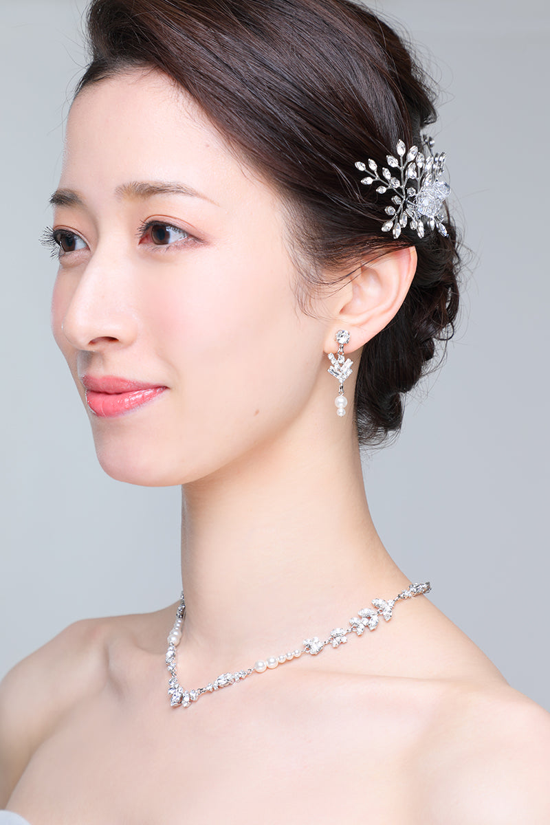 【KIWA BRIDAL】伶美うらら 永遠の微笑み ネックレス/イヤリング