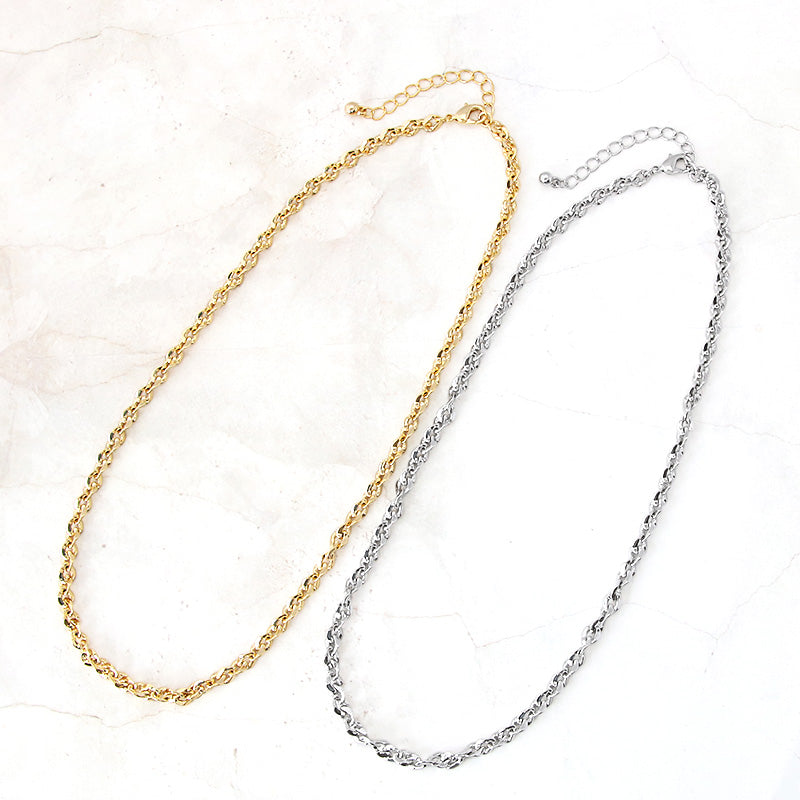 Chain necklace K-414 (with adjuster)