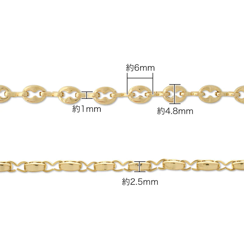 【完成品】チェーンネックレス K-416(アジャスター付)