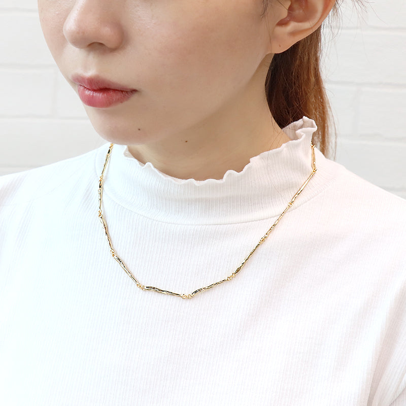 【完成品】チェーンネックレス K-418(アジャスター付)