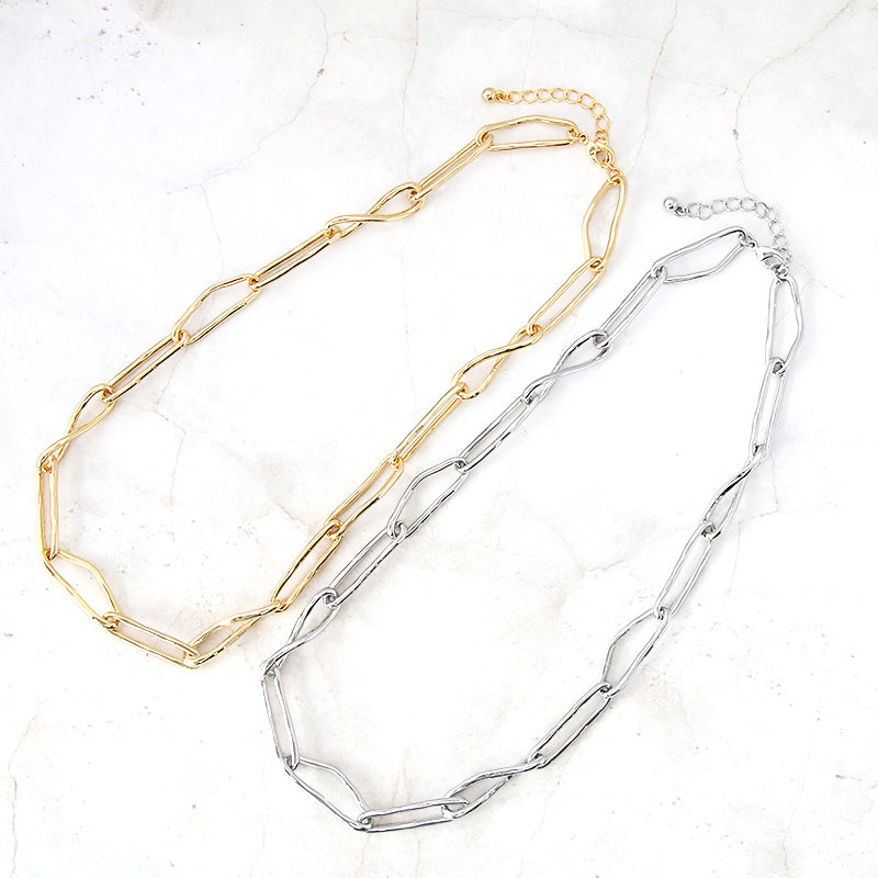 Chain necklace K-404 (with adjuster)