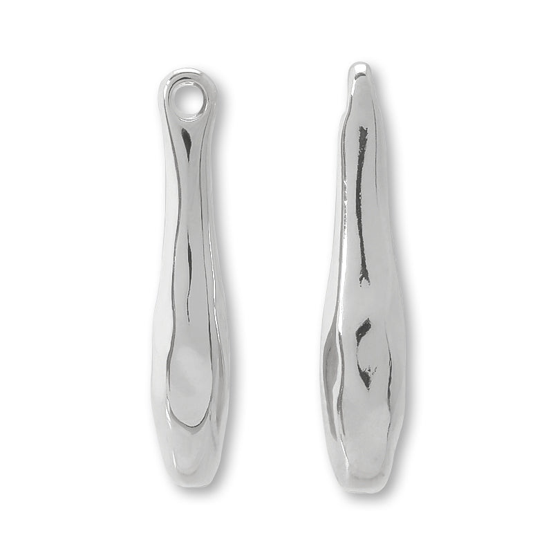 メタルパーツ ニュアンスドロップ 1カン ロジウムカラー