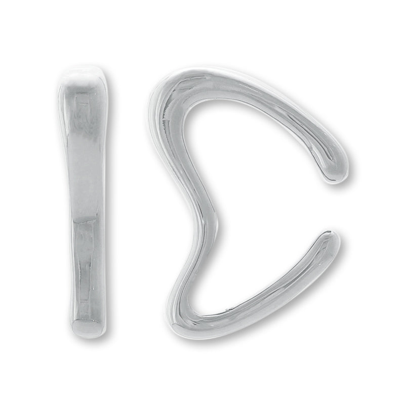 Ear cuff deformation 14 rhodium color