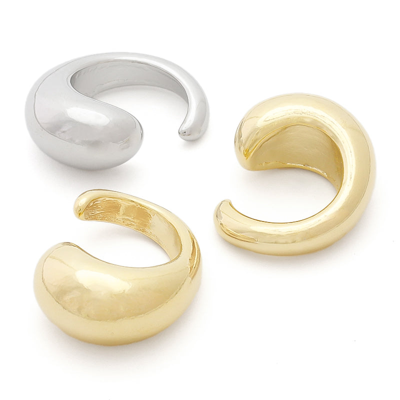 イヤーカフ 変形15 ロジウムカラー