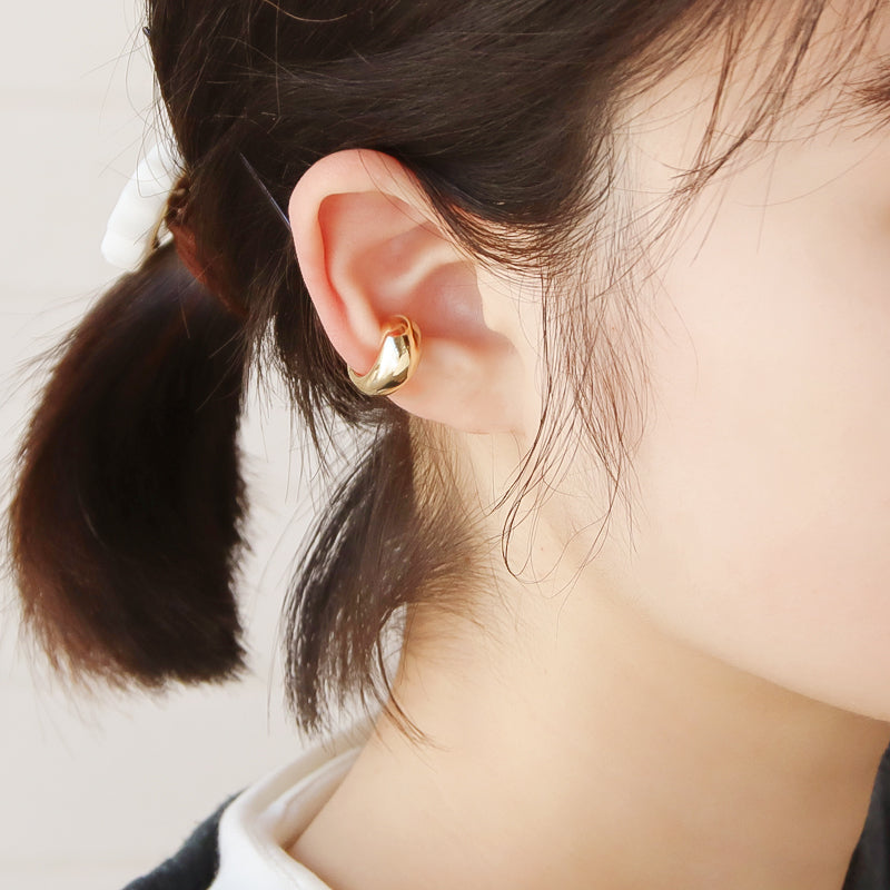 イヤーカフ 変形15 ロジウムカラー