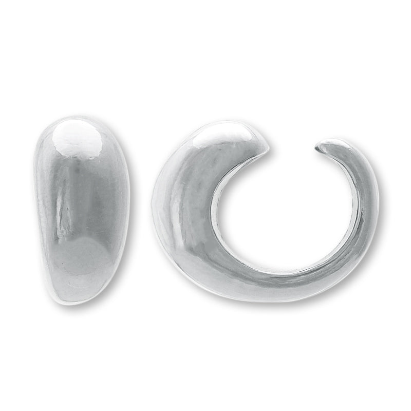 Ear cuff deformation 15 rhodium color