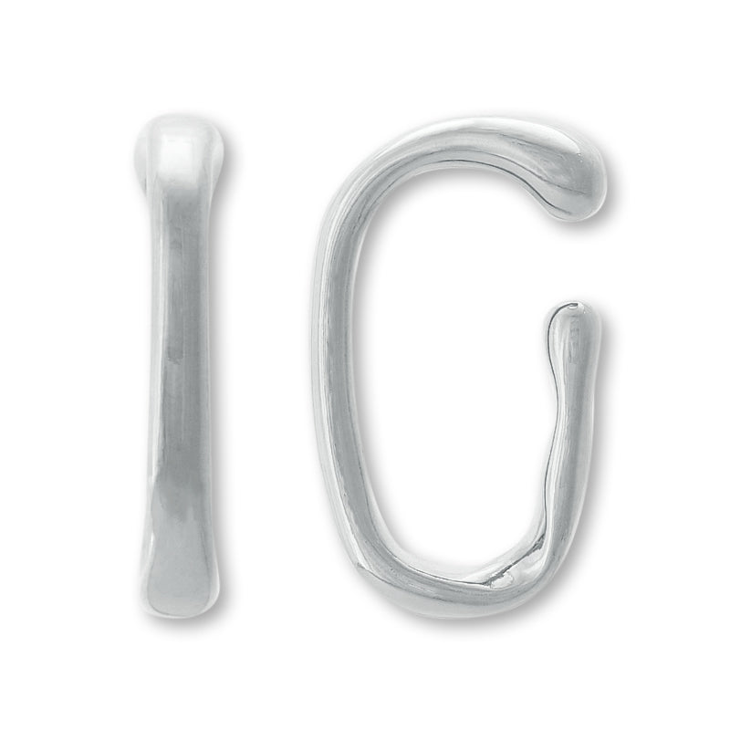 Ear cuff deformation 16 rhodium color