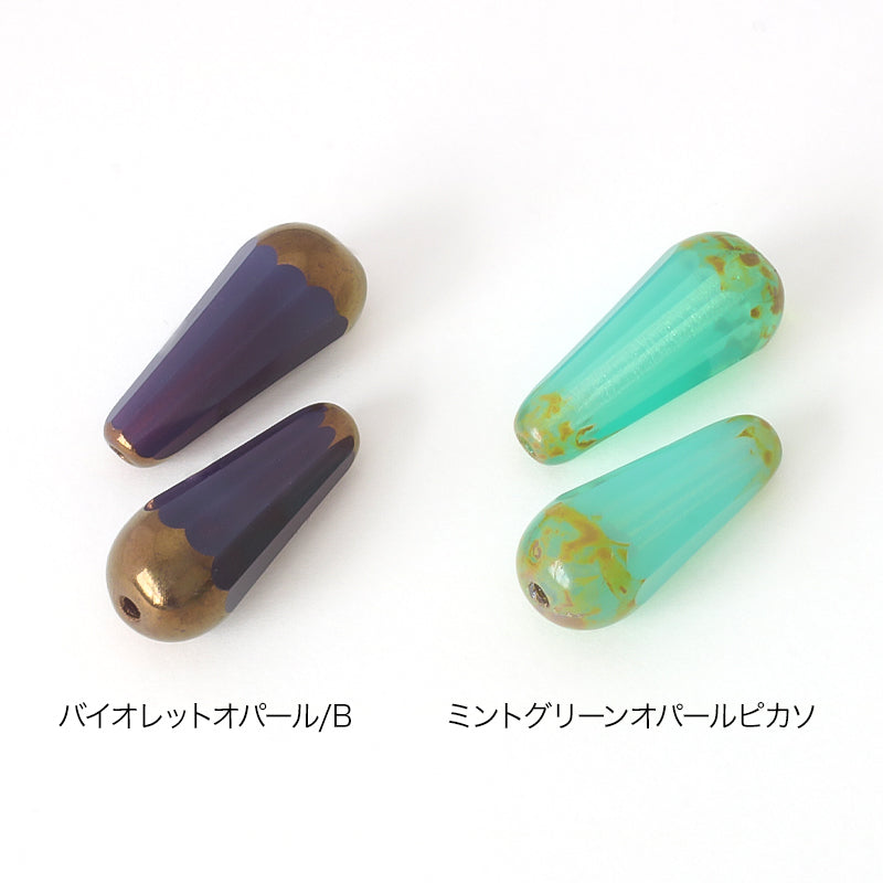 チェコ ファイヤーポリッシュ ドロップ バイオレットオパール/B