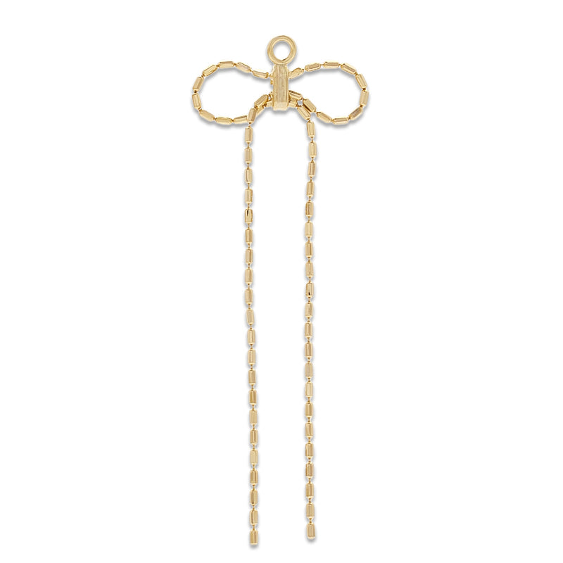 Swing parts chain ribbon 2 gold