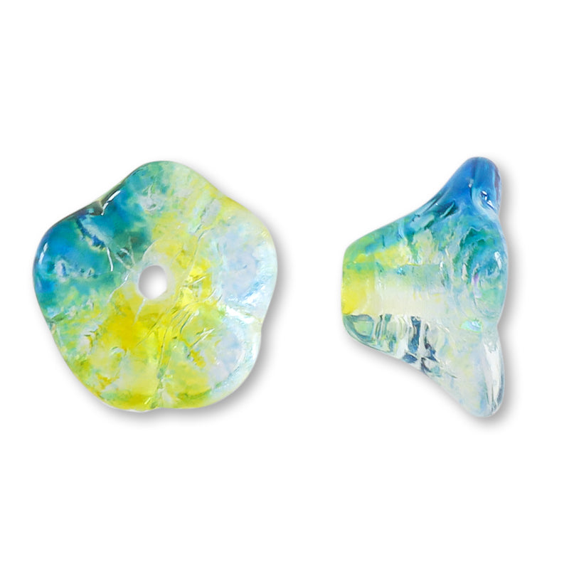 チェコ ベルフラワー2 イエローブルー