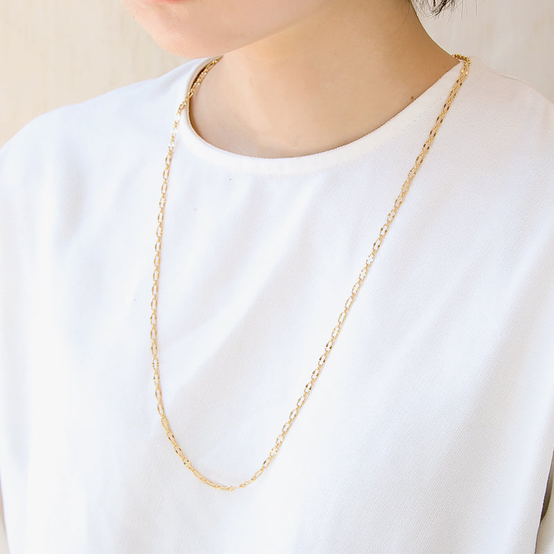 Chain Necklace FG260SBH-1 Rodium color