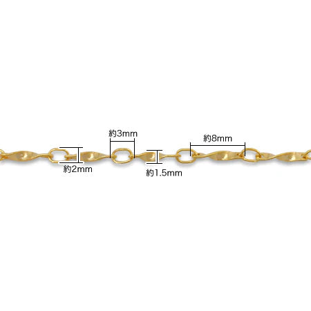 Chain Necklace K-339 Rhodium color