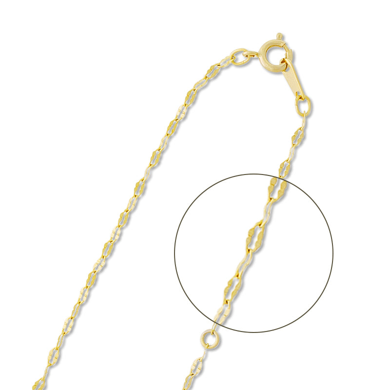 Chain Necklace 235CRV Gold