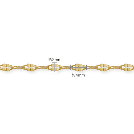 Chain Necklace 235CRV Gold