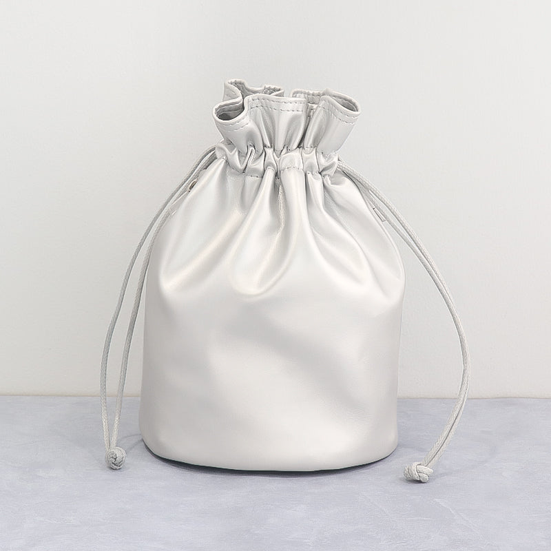 巾着ポーチ シルバー【アウトレット】