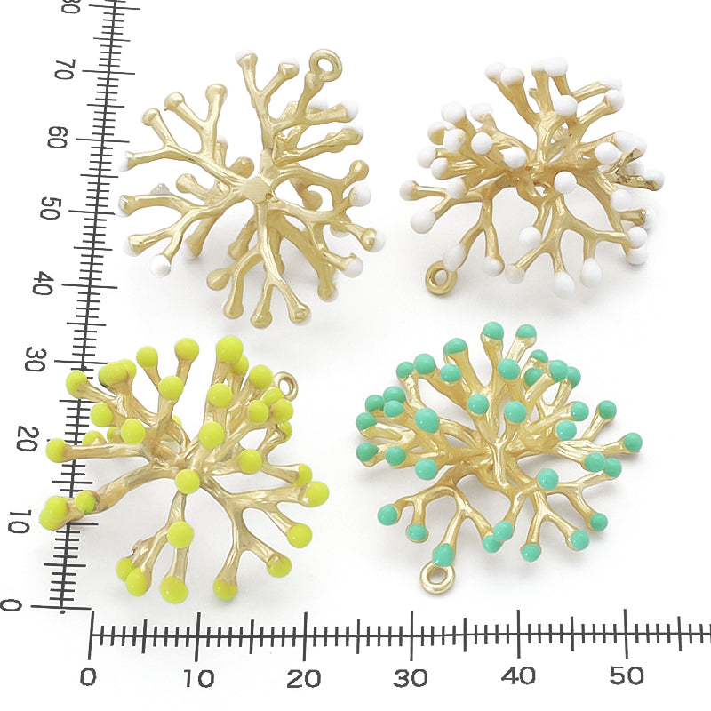 スペインチャーム サンゴ No.2 ホワイト/MG