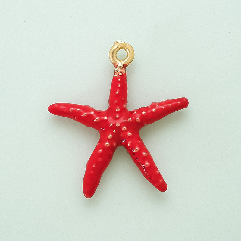 スペインチャーム ヒトデ No.2 レッド/MG