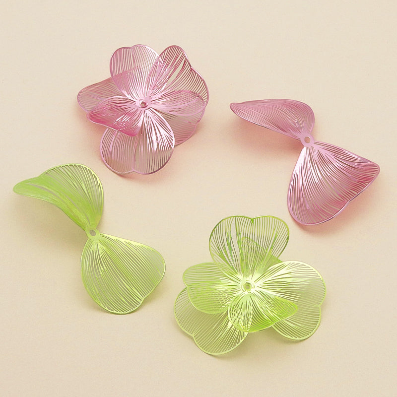 Spain parts double petal metallic green