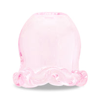 Glass parts flower pot pink