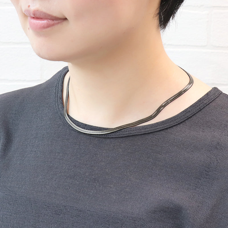 Chain Necklace K-425 (with adjuster) Black