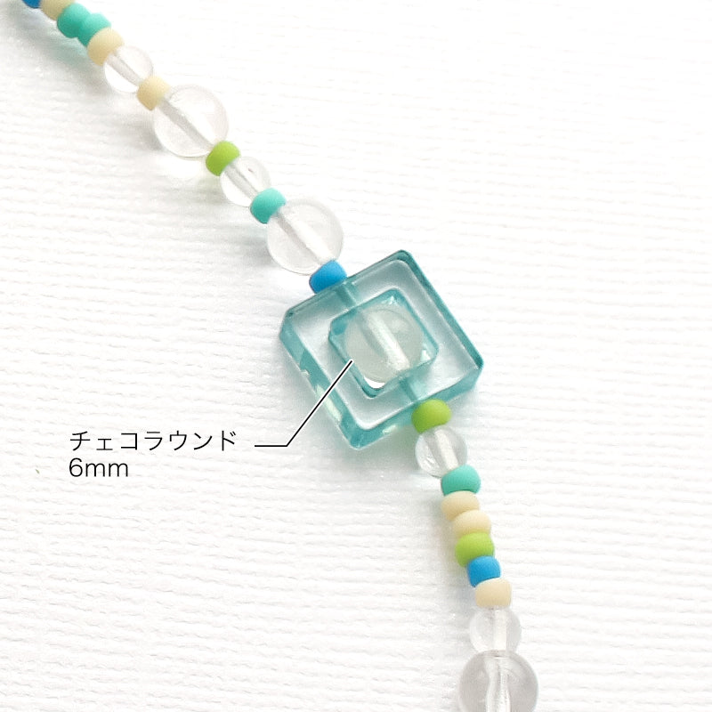 アクリル ドイツ製 チアフルスクエア クリスタル/パープル