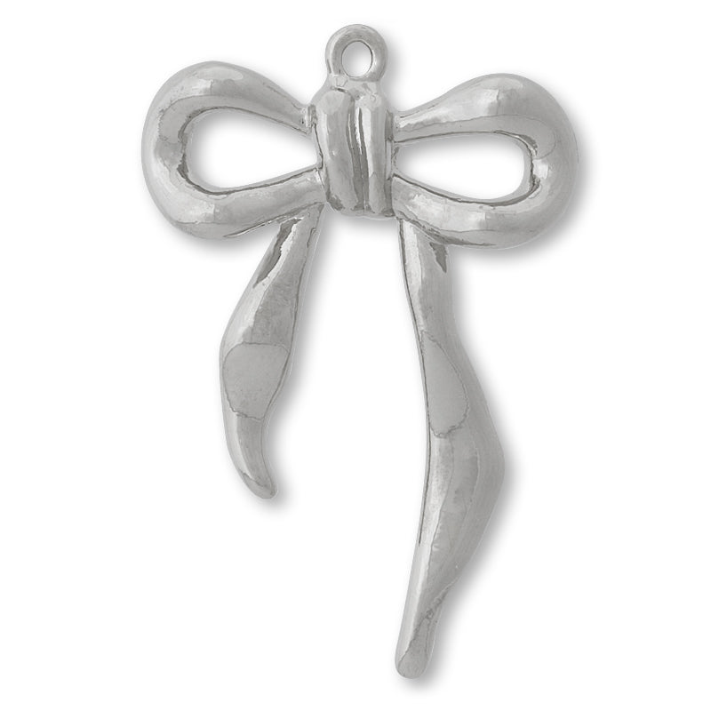 チャーム リボンNo.12 ロジウムカラー