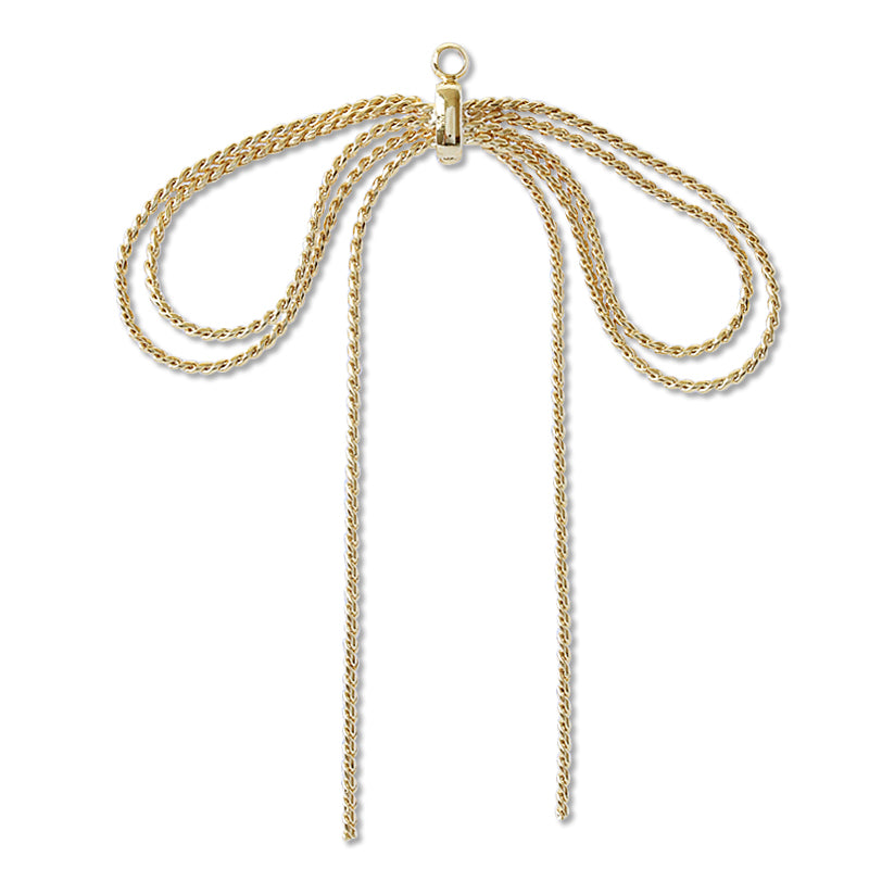 スウィングパーツ チェーンリボン3 ゴールド