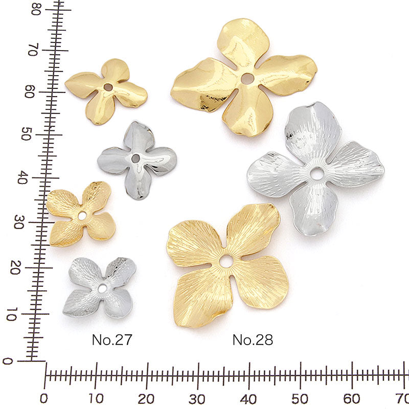 メタルフラワー No.27 ゴールド