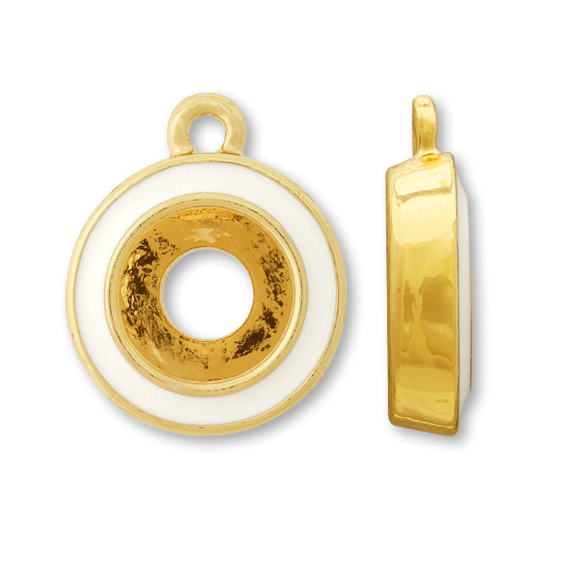 BezelCharm Round Epo 1 Can White/G