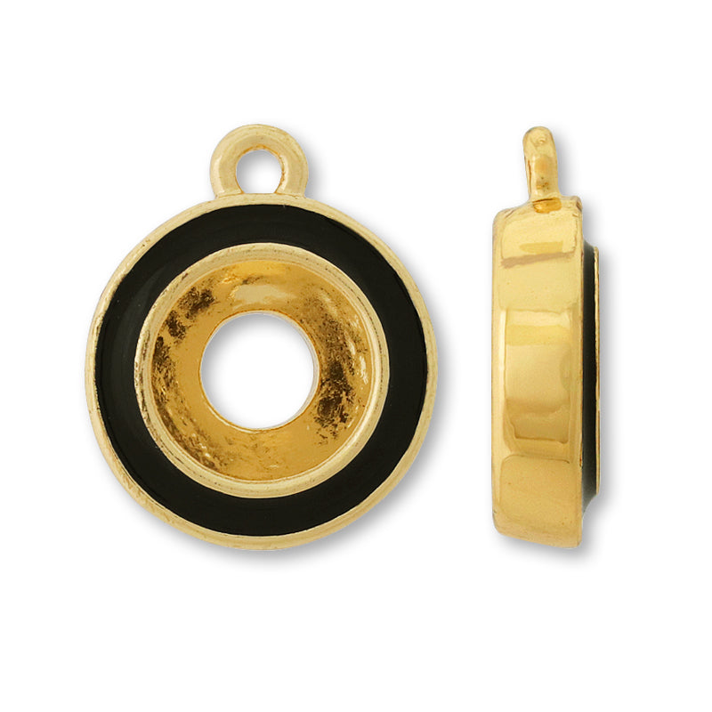 BezelCharm Round Epo 1 Cam Black/G