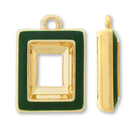 BezelCharm Rectangle Epo 1 Can Green/G