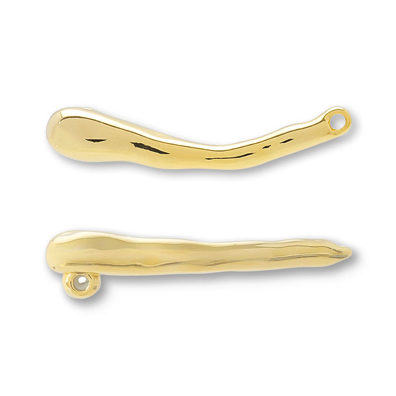 スライドボール付パーツ ニュアンスバー カン付 ゴールド