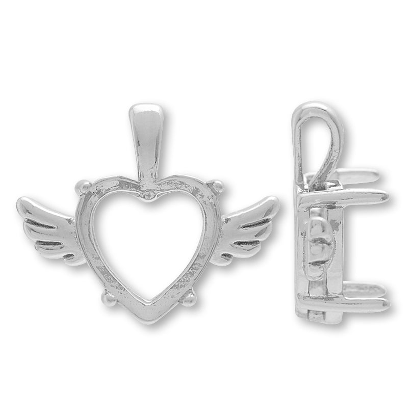 バチカン付石座 エンジェルハート #4884 8.8×8mm用 ロジウムカラー