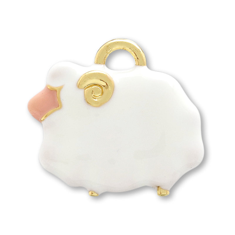 Charm Japanese Sheep 2 White/G