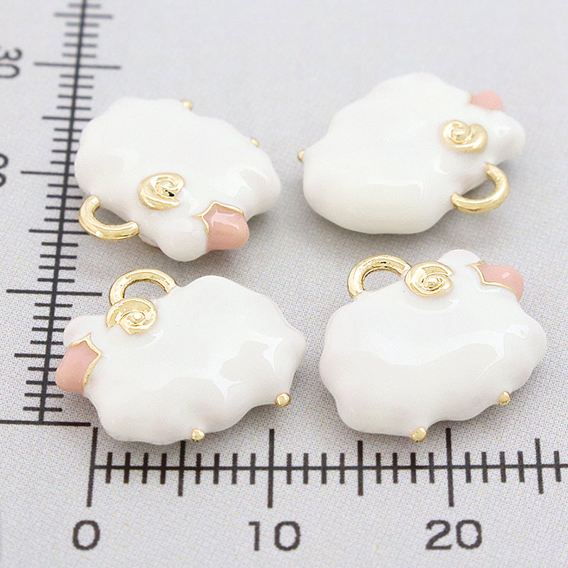 Charm Japanese Sheep 2 White/G