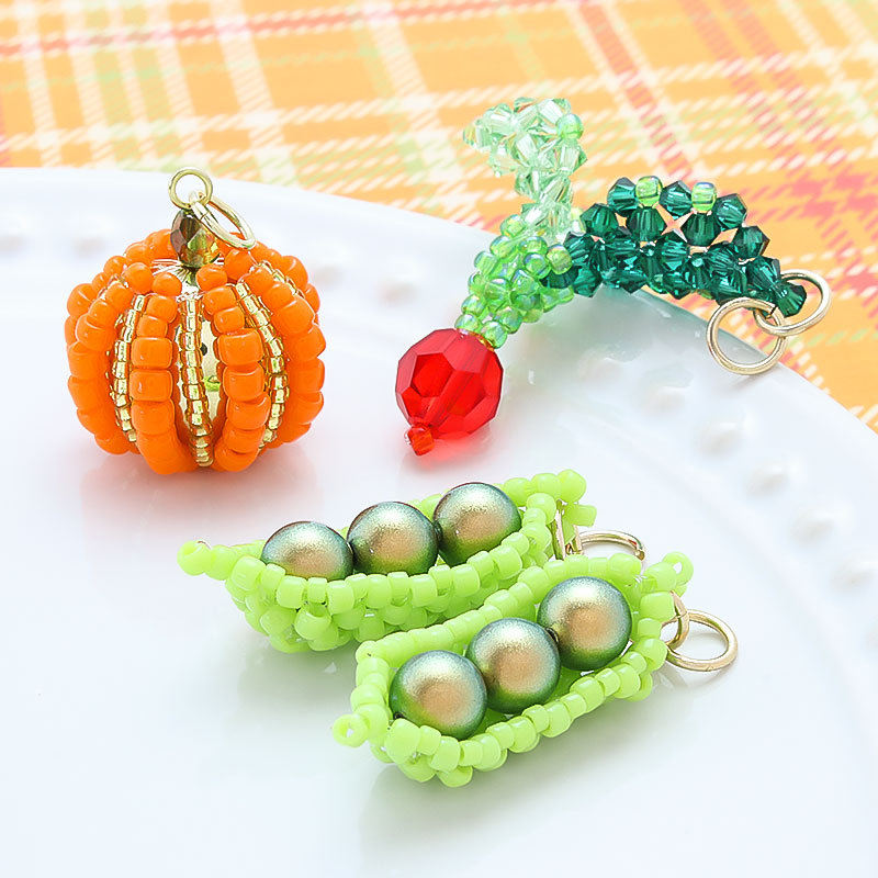 Kit 3 luxury fruit & vegetable radish, edamame pumpkin (KR1067)