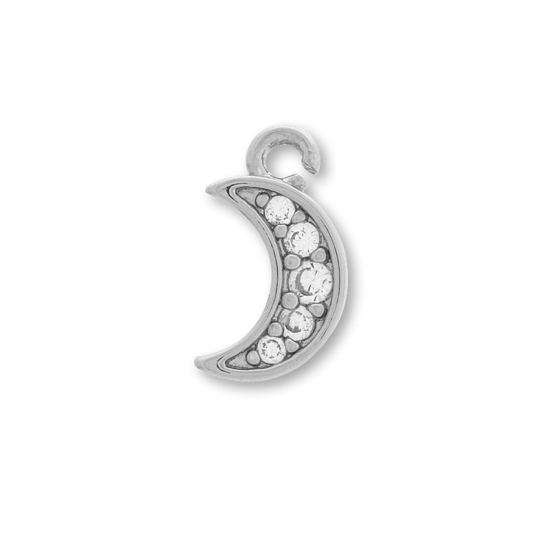 Charm Cubic Jilconia Moon No.2 Rodium Color