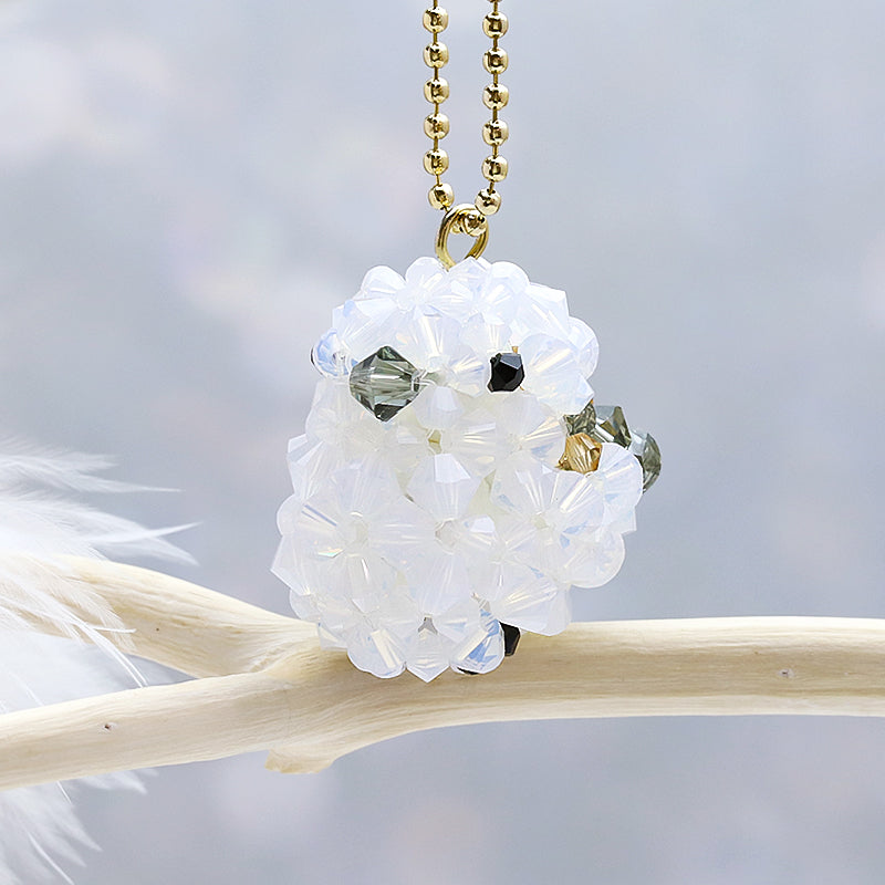 キット 雪の妖精シマエナガのキーホルダー ホワイト(KR1078)