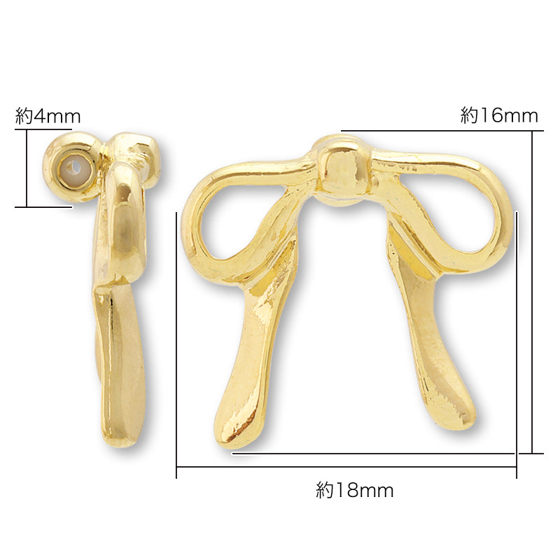 スライドボール付パーツ リボンNo.2 ゴールド