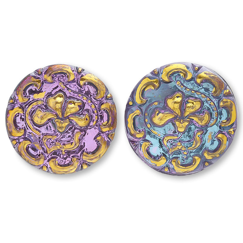 Czech Bourd Charming Flower Vitral Light/G