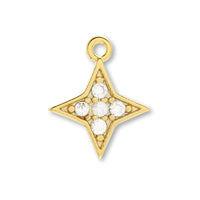 Charm Cubic Zirconia Sparkle Gold