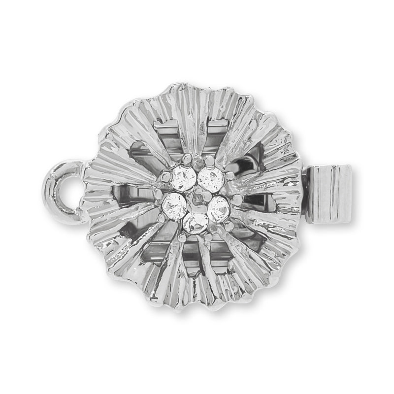 German clasp flower No.2 1 series platinum color