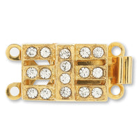 German clasp lektangle 2 consecutive gold