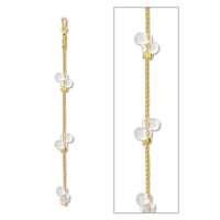 Swing parts design beads triple crystal/G