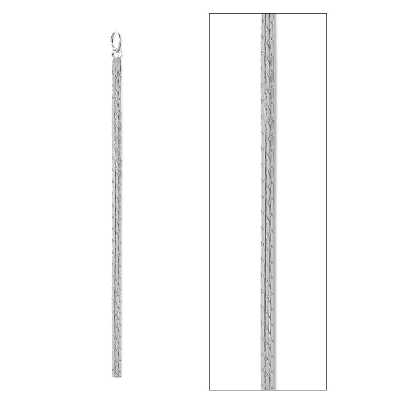 Swing parts Slim fringe 2 rhodium color