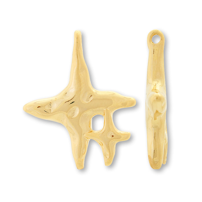 チャーム ダブルスパークル ゴールド