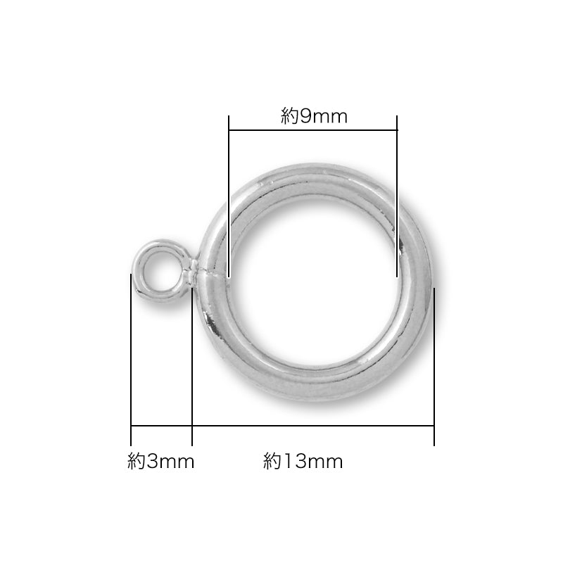 Brass Mantel No.6 Wheel Rhodium Color